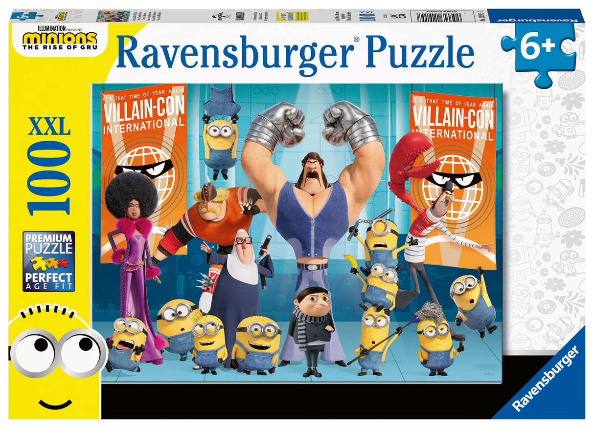 Ravensburger Minions 2: The Rise of Gru 100 Piece XXL Jigsaw Puzzle for Kids - Screen-Free Activity Boosts Concentration and Focus