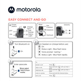 Motorola - Hk385 In Ear Mono Bluetooth Headset - Black