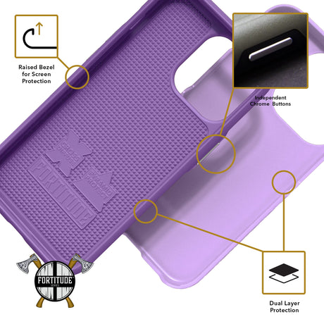 IPHONE 13 PRO CELLHELMET - FORTITUDE CASE - LILAC BLOSSOM PURPLE