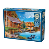 Cobble Hill 500 Piece Puzzle - Loon Lake - Sample Poster Included