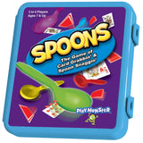 Play Monster Spoons in a Case, Card Games for Kids - Spoons Game, Deck of Cards, Fun Family Games for Kids and Adults, Playing Cards, Game Night, Travel Games, 3-6 Multi-Player Card Game, Games for Adults, Ages 7+