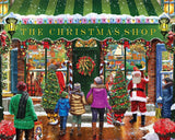 White Mountain The Christmas Shop Christmas Puzzles 1000 Pieces Fun Winter Theme Jigsaw Puzzle for Adults and Kids