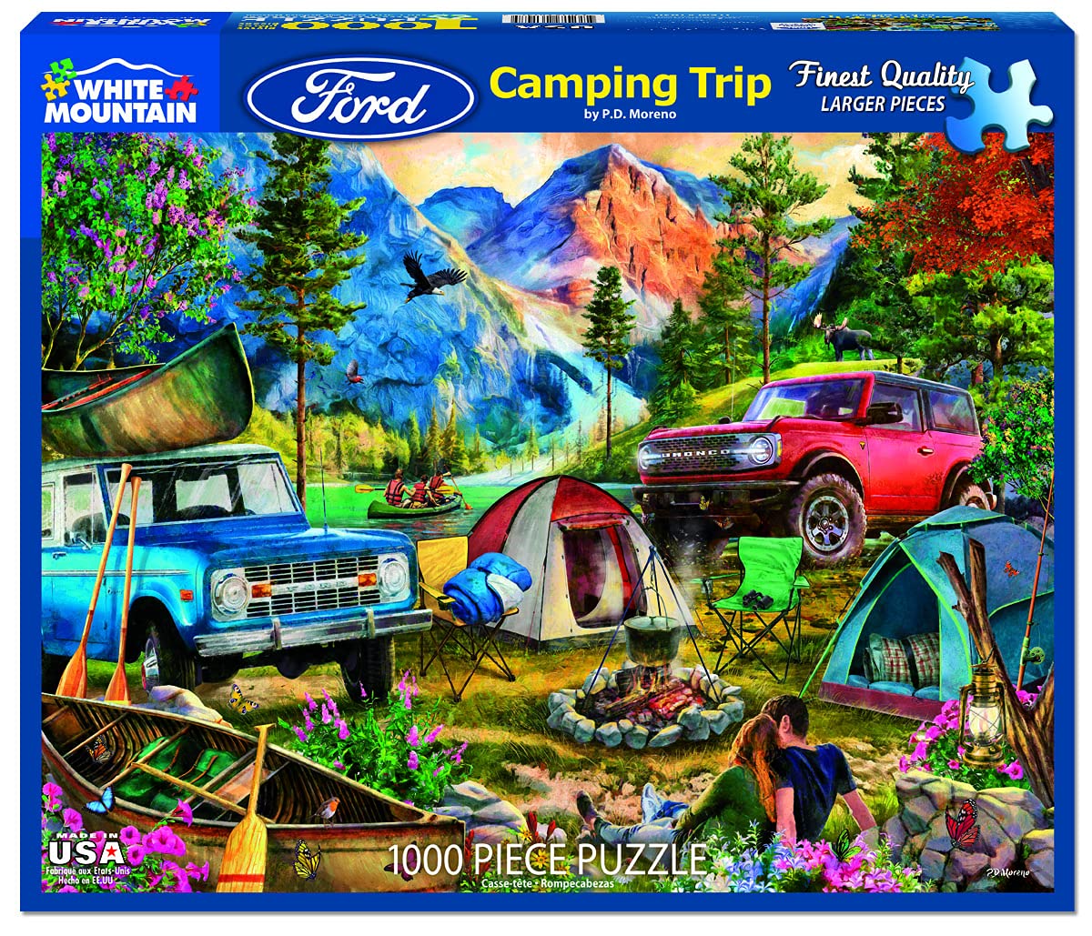 White Mountain Puzzles Camping Trip - 1000 Piece Jigsaw Puzzle