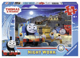 Ravensburger Thomas & Friends Night Work Glow-in-The-Dark 60 Piece Jigsaw Puzzle for Kids – Every Piece is Unique, Pieces Fit Together Perfectly