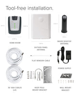 Weboost - Home Room Cellular Signal Booster Kit - Gray And Black