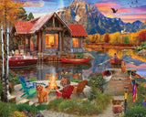 White Mountain Puzzles - Family Retreat - 1000 Piece Jigsaw Puzzle