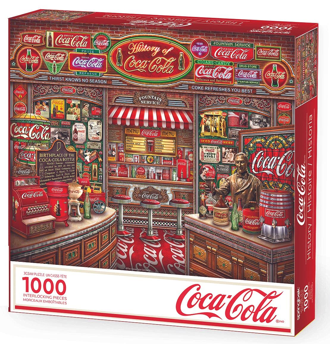 Springbok's 1000 Piece Jigsaw Puzzle Coca Cola History - Made in USA