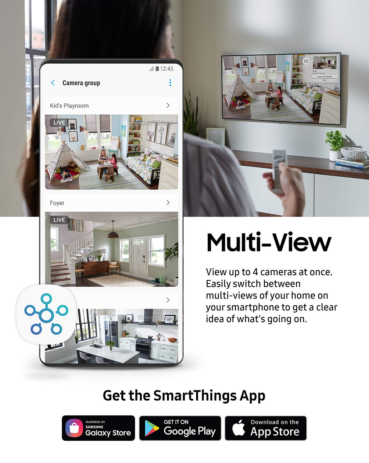 Samsung - Smartthings Cam Hd Security Camera - White