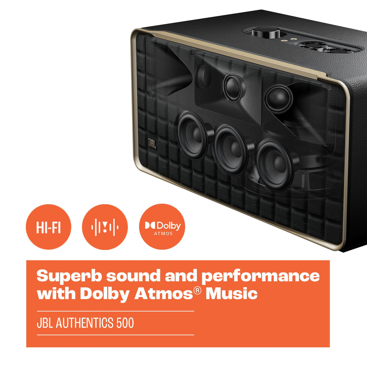 Jbl - Authentics 500 Wireless Home Speaker - Black