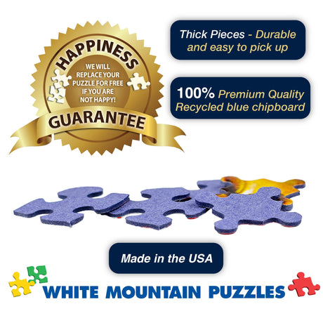 White Mountain Puzzles - Beach House - 1000 Piece Jigsaw Puzzle