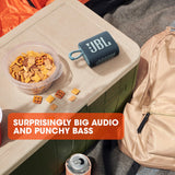 Jbl - Go 3 Waterproof Bluetooth Speaker - Blue