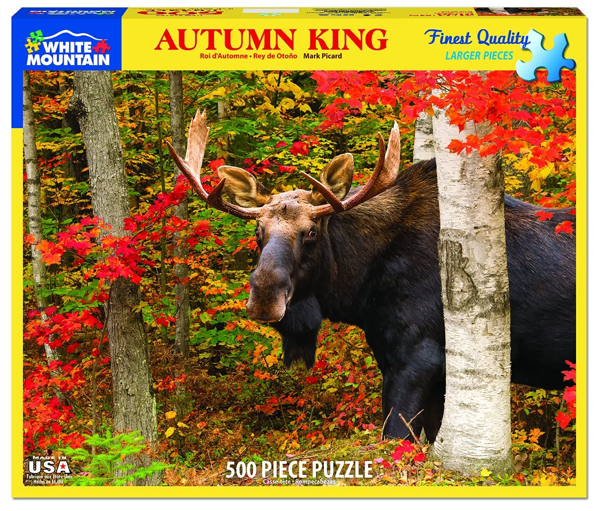 White Mountain Puzzles Autumn King - 500 Piece Jigsaw Puzzle