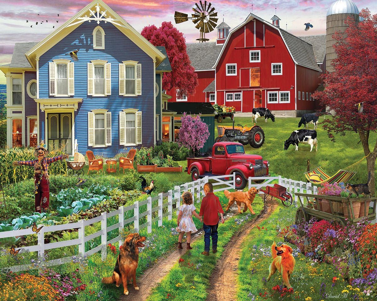 White Mountain Puzzles Country Farm Life, 1000 Piece Jigsaw Puzzle