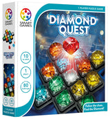 SmartGames Diamond Quest Deduction Game with 80 Challenges for Ages 10 - Adult