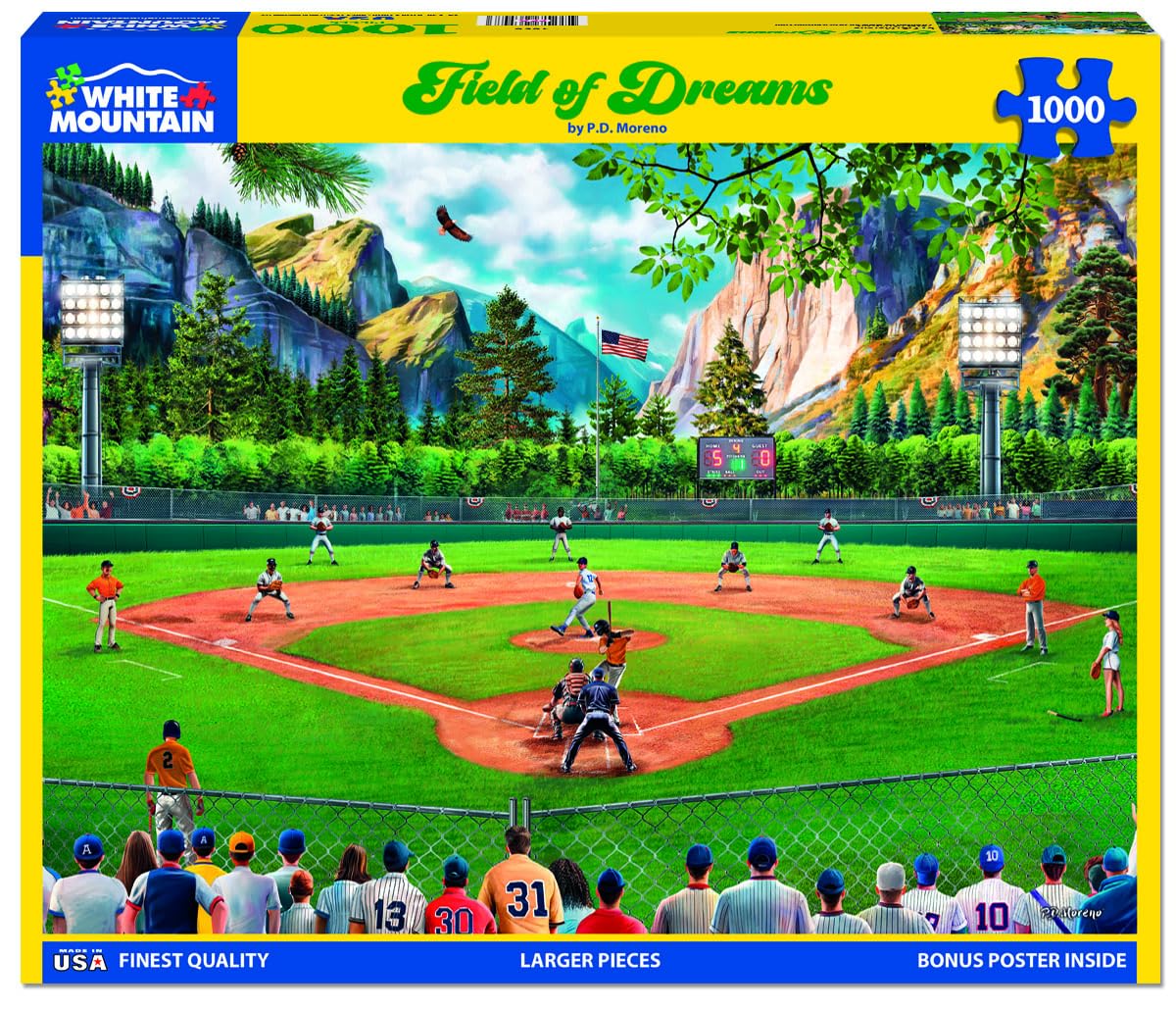 White Mountain Puzzles - Field of Dreams - 1000 Piece Jigsaw Puzzle