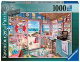 Ravensburger My Beach Hut Jigsaw Puzzle - 1000 Piece Puzzle for Adults and Kids | Unique Softclick Technology | Vibrant, Glare-Free Imagery | FSC-Certified Materials