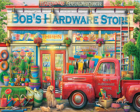 White Mountain Bob's Hardware Store 1000 Piece Jigsaw Puzzle Vintage Nostalgic Puzzles for Adults and Family