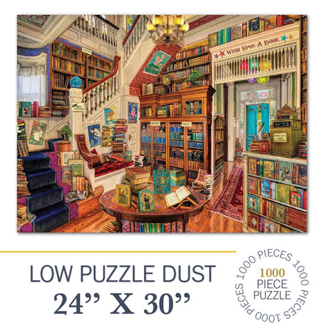 White Mountain Puzzles - Readers Paradise - 1000 Piece Jigsaw Puzzle - image 4