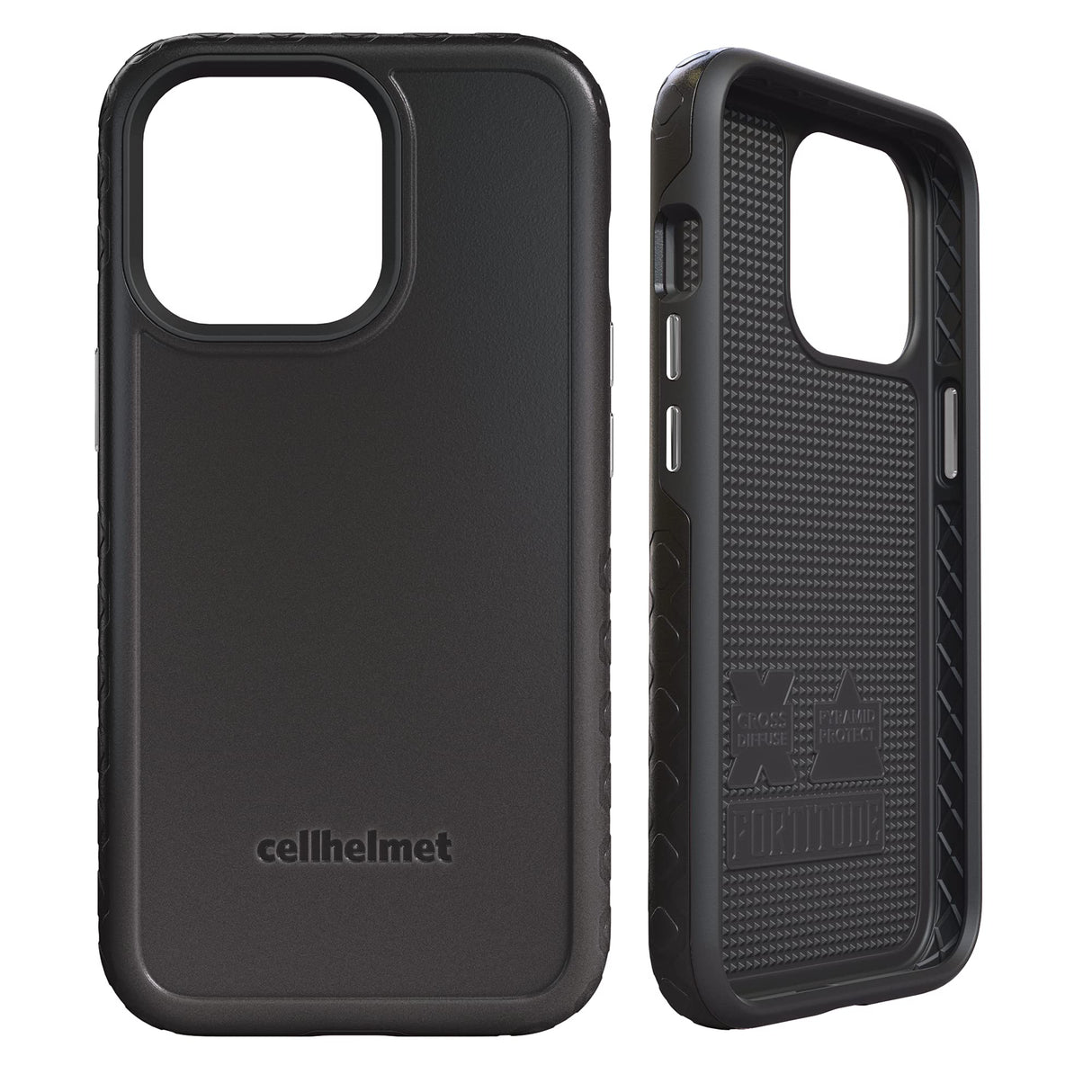 APPLE IPHONE 13 PRO CELLHELMET - FORTITUDE CASE - ONYX BLACK