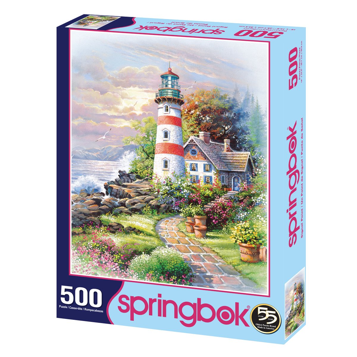 Springbok Puzzles - Signal Point - 500 Piece Jigsaw Puzzle - Made in USA - Unique Cut Interlocking Pieces