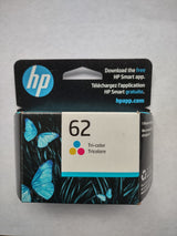 HP 62 Tri-color Ink Cartridge | Works with HP ENVY 5540, 5640, 5660, 7640 Series, HP OfficeJet 5740, 8040 Series, HP OfficeJet Mobile 200, 250 Series