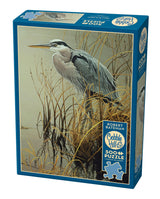 Cobble Hill 500 Piece Puzzle - Great Blue Heron - Sample Poster Included