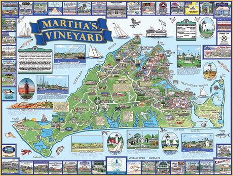 White Mountain Puzzles Martha's Vineyard - 1000 Piece Jigsaw Puzzle