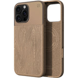 Atom Studios - Split Wood Fiber Magsafe Case For Apple Iphone 16 Pro Max - Taupe Wood