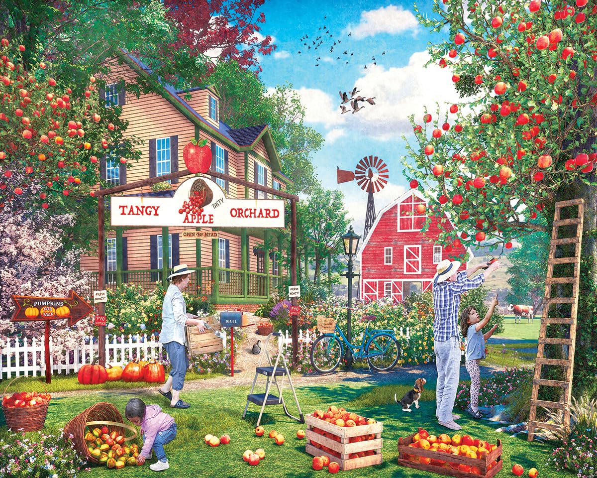 White Mountain Apple Picking - 1000 Piece Jigsaw Puzzle