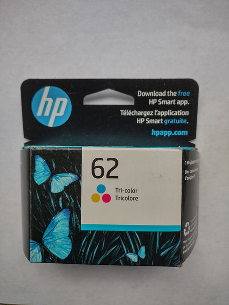 HP 62 Tri-color Ink Cartridge | Works with HP ENVY 5540, 5640, 5660, 7640 Series, HP OfficeJet 5740, 8040 Series, HP OfficeJet Mobile 200, 250 Series