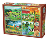 Cobble Hill 275 Piece Easy-Handling Puzzle - Country Friends - Sample Poster Included