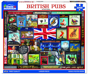 White Mountain Puzzles - British Pubs - 1000 Piece Jigsaw Puzzle