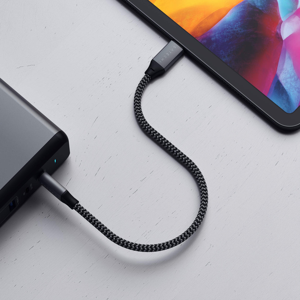 Satechi - Usb C To Usb C Cable 10in - Space Gray