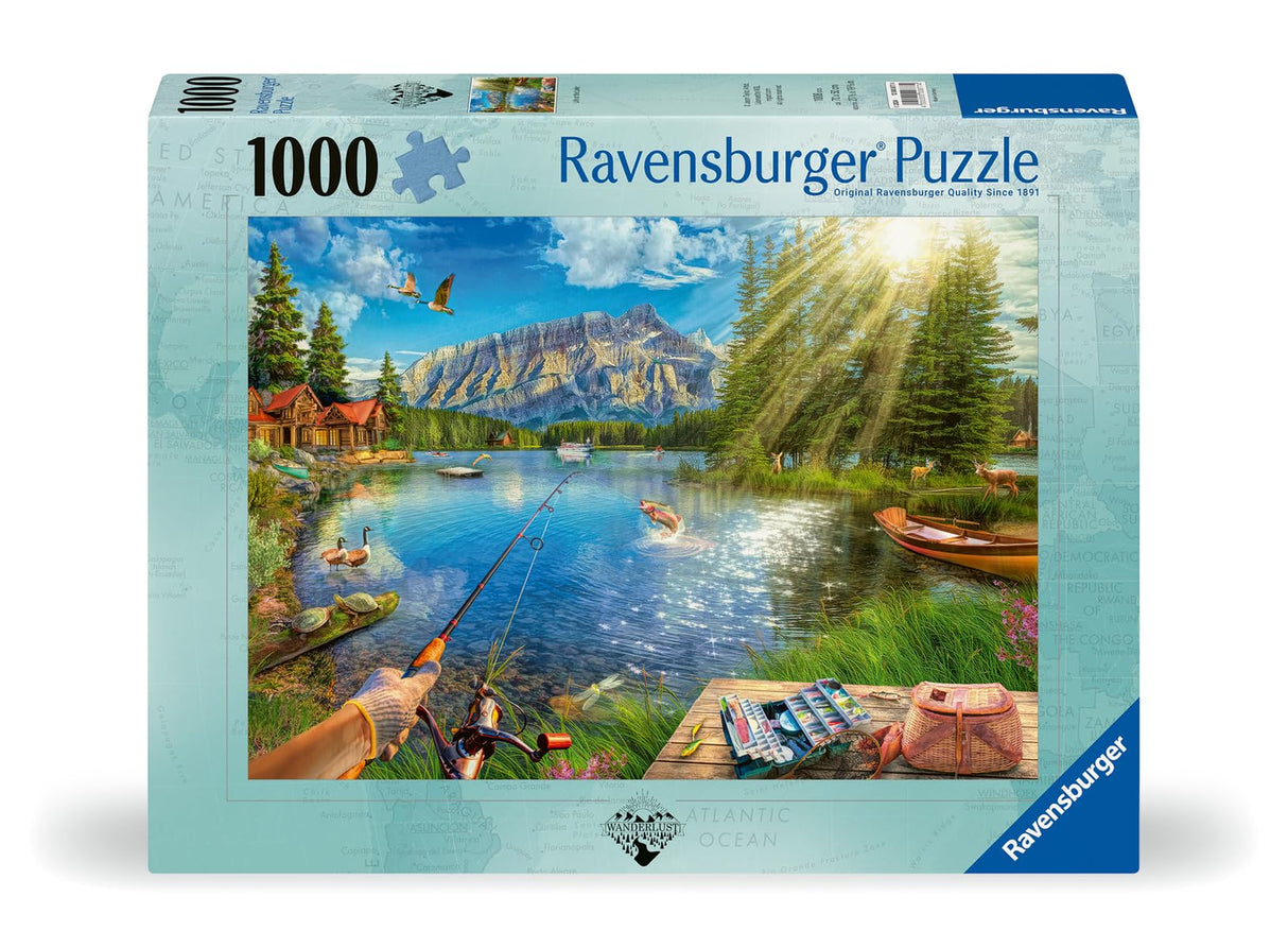 Ravensburger Life at The Lake Puzzle - 1000 Piece Jigsaw for Kids and Adults | Handcrafted in Germany | Perfect Interlocking Fit | Vibrant, Glare-Free Imagery