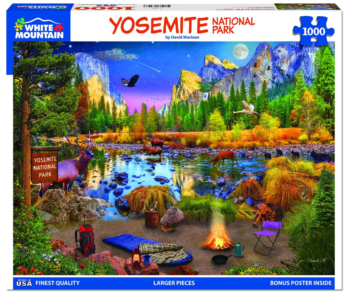 White Mountain Puzzles - Yosemite - 1000 Piece Jigsaw Puzzle