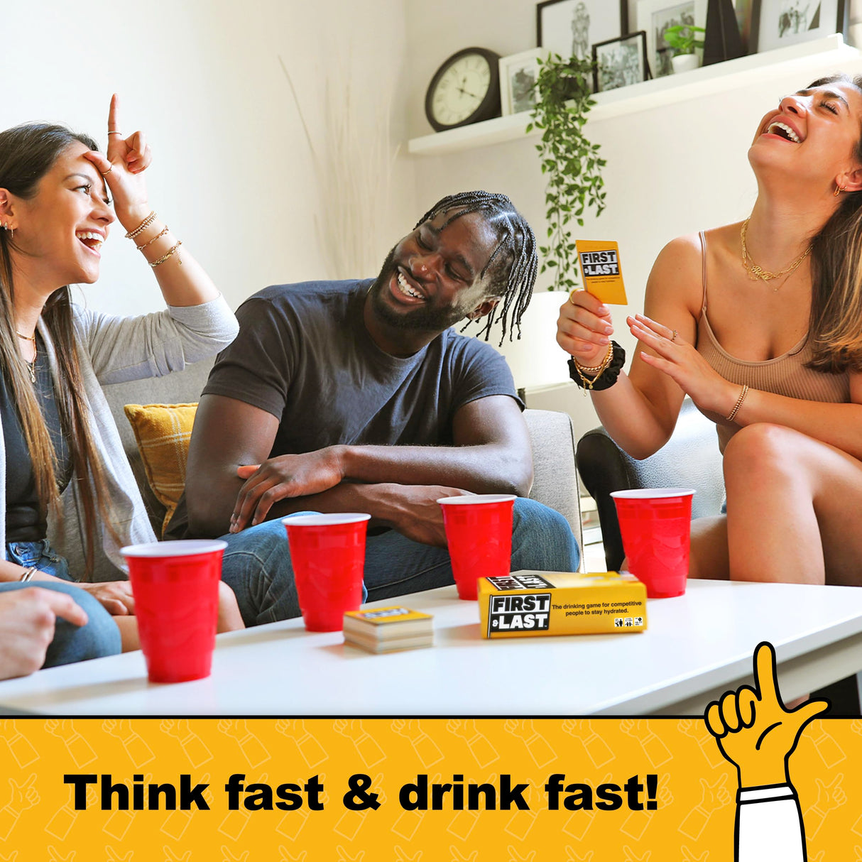 WHAT DO YOU MEME? First & Last - The Competitive Drinking Game for Adults by Buzzed