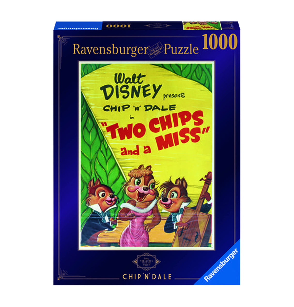 Ravensburger Disney Treasures from The Vault Chip and Dale 1000 Piece Jigsaw Puzzle for Adults – Every Piece is Unique, Softclick Technology Means Pieces Fit Together Perfectly - Amazon Exclusive