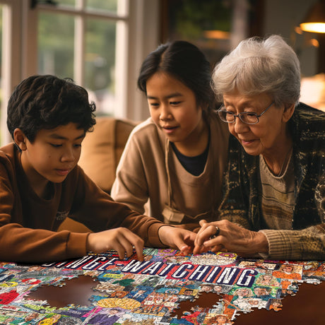 White Mountain Puzzles - Binge Watching - 1000 Piece Jigsaw Puzzle - image 5