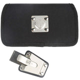 TEKYA LARGE TOUGH TEK BLACK HORIZONTAL POUCH WITH MAGNETIC CLOSURE