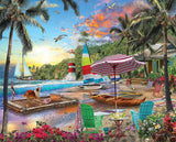 White Mountain Puzzles Beach Holiday, 500 Piece Jigsaw Puzzle