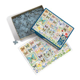 Cobble Hill 500 Piece Puzzle - Butterfly Tiles - Sample Poster Included