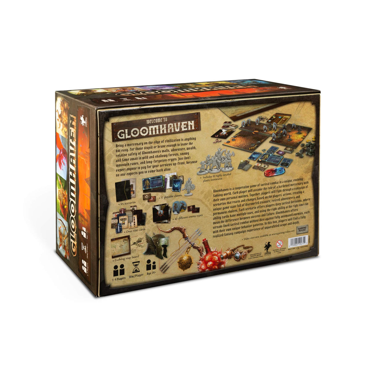 Cephalofair Games: Gloomhaven, Award-Winning Strategy Board Game, For 1 to 4 Players, 60 to 120 Minute Play Time, For Ages 14 and up