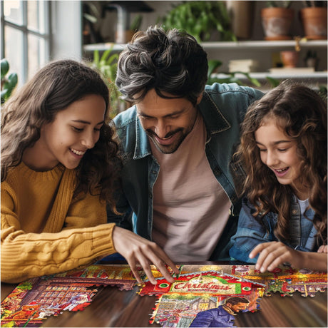White Mountain Puzzles - Christmas Sweet Shop - 1000 Piece Jigsaw Puzzle - image 4