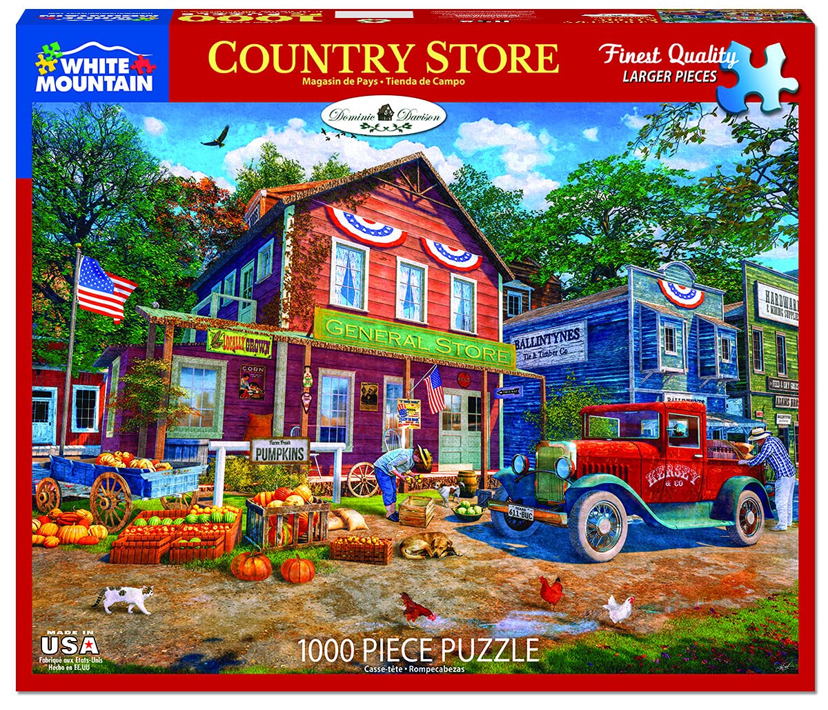 White Mountain Puzzles Country Store - 1000 Piece Jigsaw Puzzle