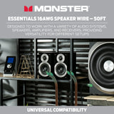 MONSTER AV 50' SPOOL 2C 16AWG CCA SPEAKER WIRE