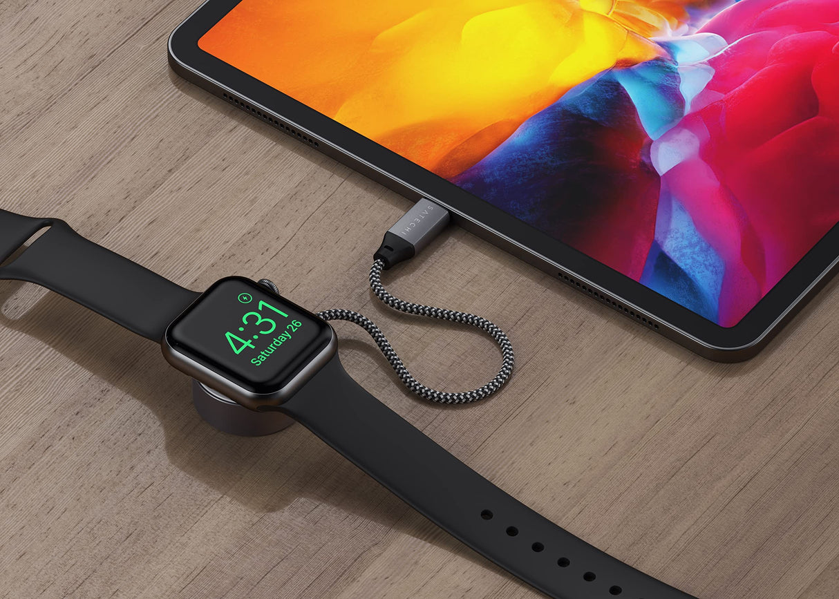 SATECHI APPLE WATCH USB-C MAGNETIC CHARGER - SPACE GRAY