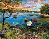 White Mountain Puzzles Quiet Harbor, 1000 Piece Jigsaw Puzzle