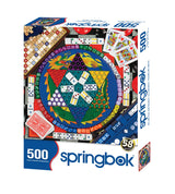 Springbok It's All Fun & Games 500 Piece Jigsaw Puzzle for Adults Features a Collage of Some of Your Favorite Classic Board Games