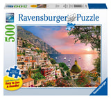 Ravensburger Positano 500 Piece Jigsaw Puzzle for Adults | Unique Piece Design | Anti-Glare Surface | Ideal for Group Activity and Gifts | FSC Certified