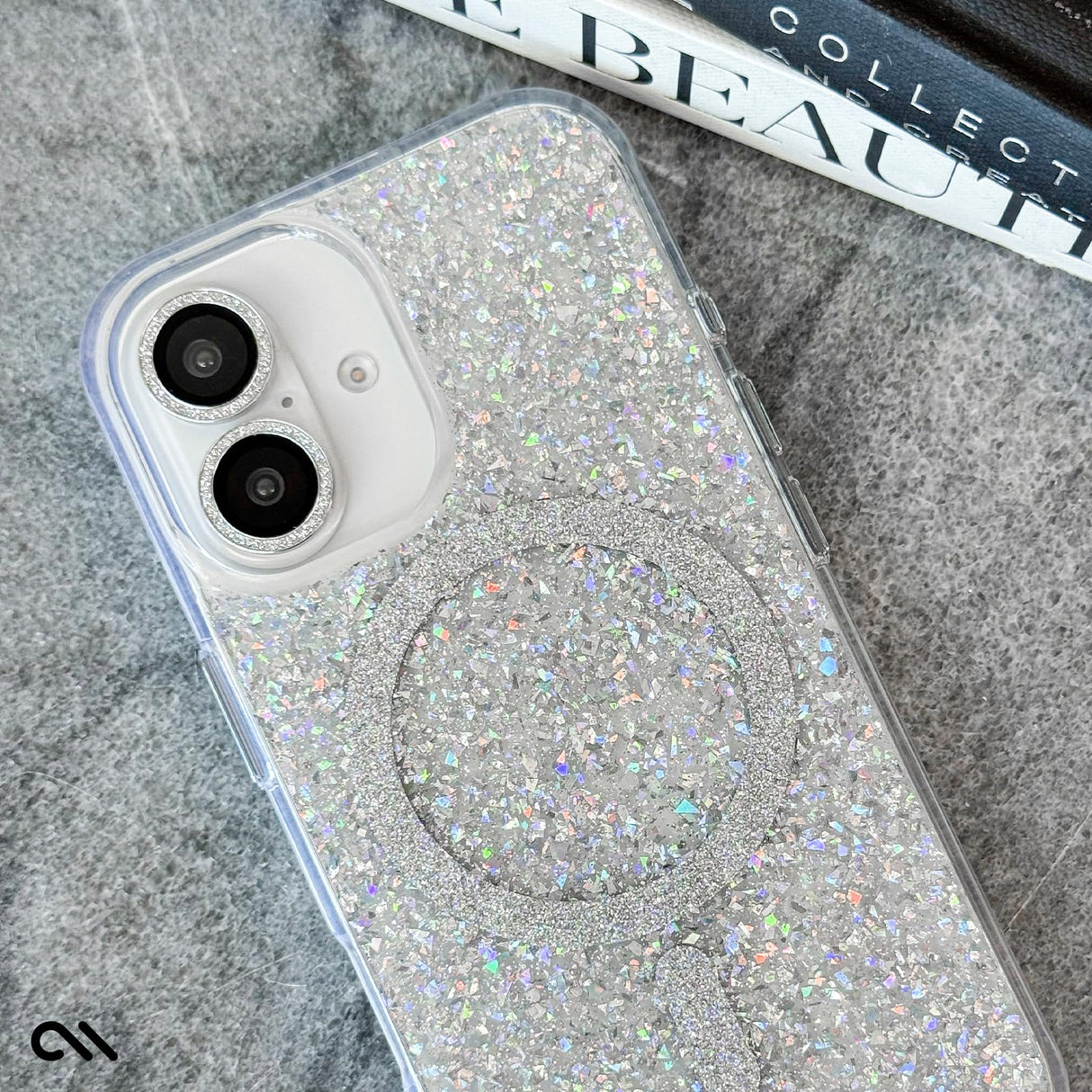 Case-mate - Aluminum Ring Camera Lens Glass Protector For Apple Iphone 16  / Iphone 16 Plus - Twinkle